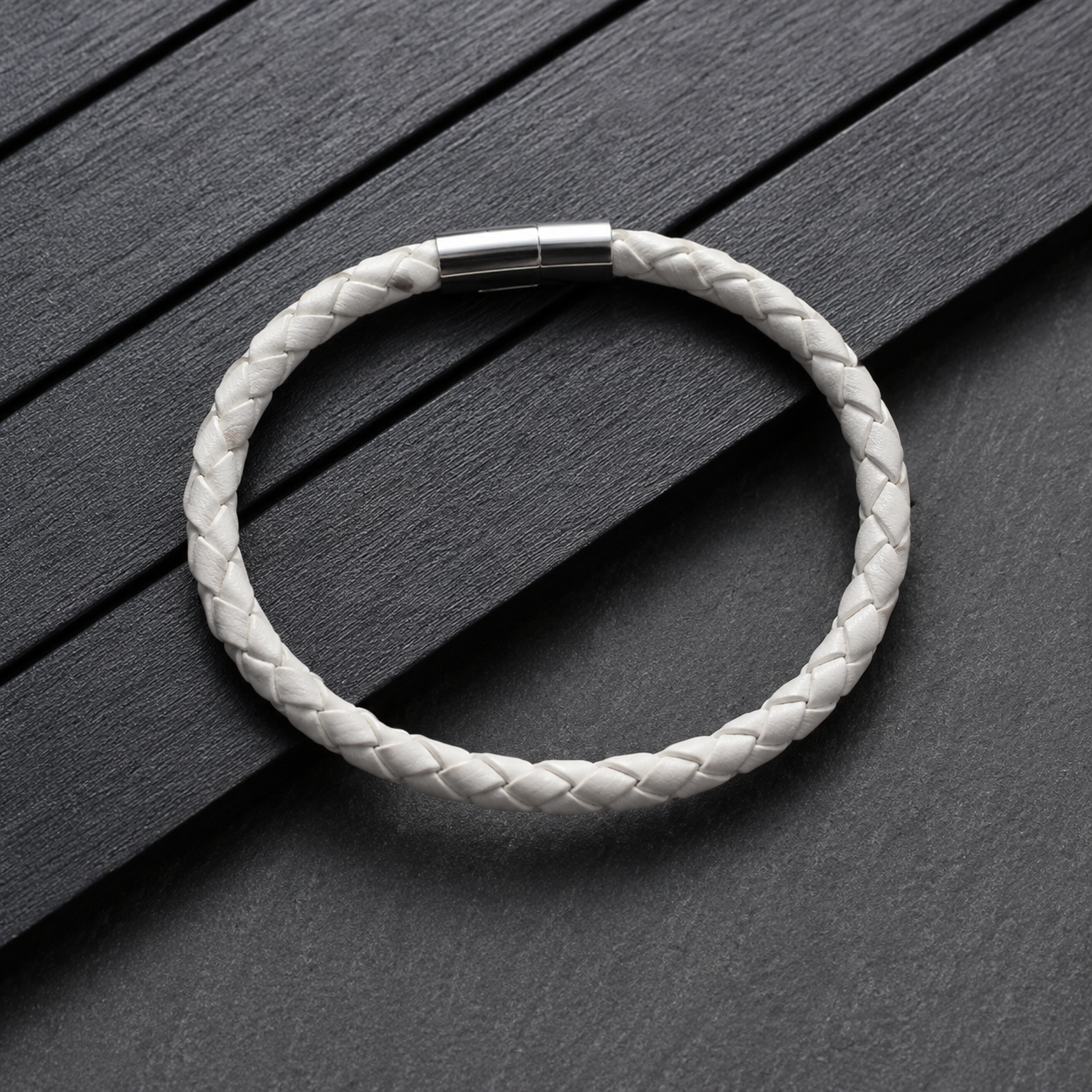 Arctic Weave Leather Bracelet